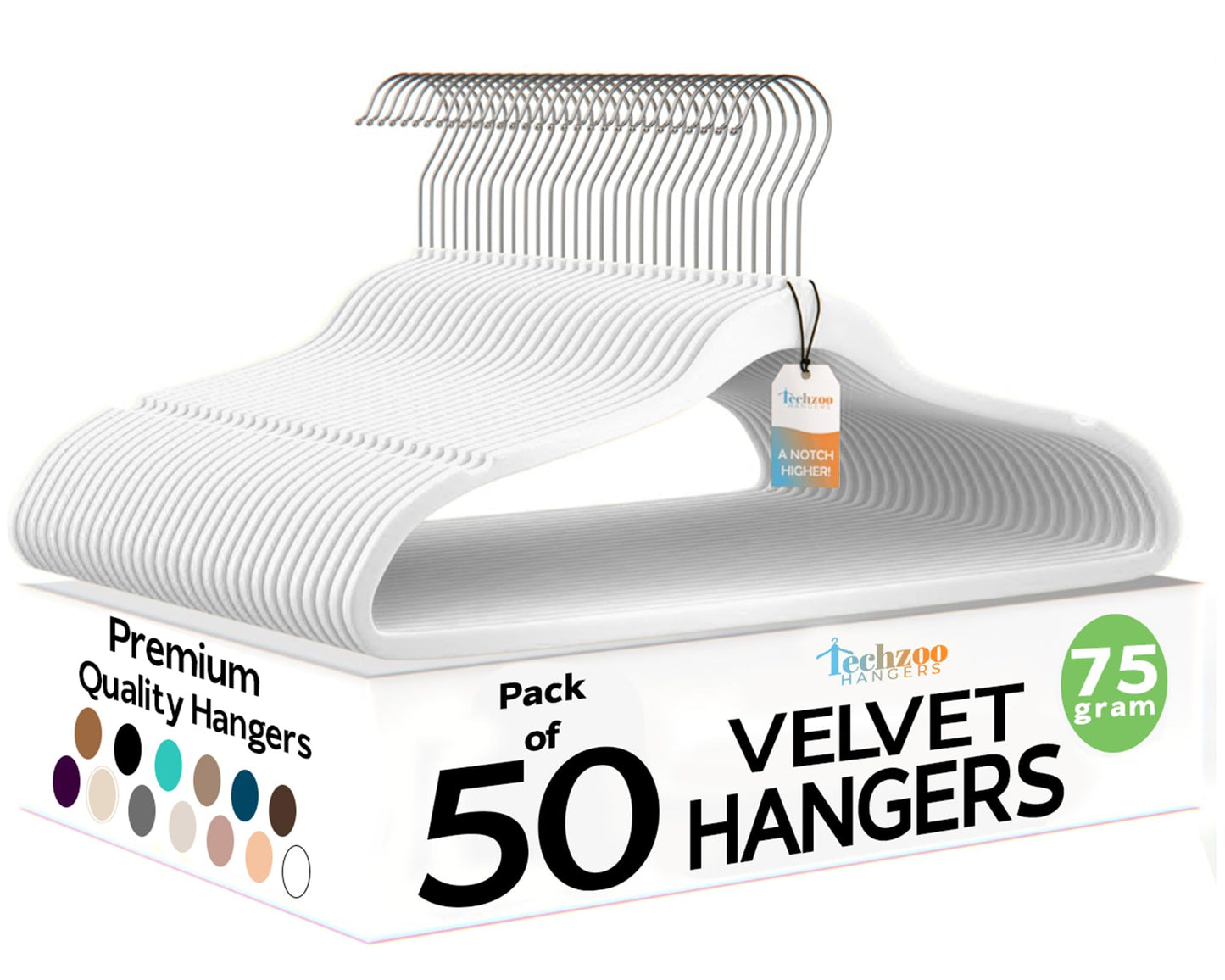 Velvet Hangers Ultra Thin Non Slip Space Saving Clothes Hangers Heavy Duty 360 Swivel Hook Closet Organizer
