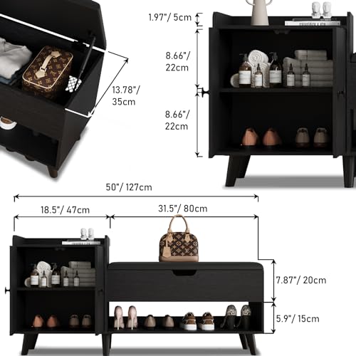 ZOPEND Entryway Shoe Bench