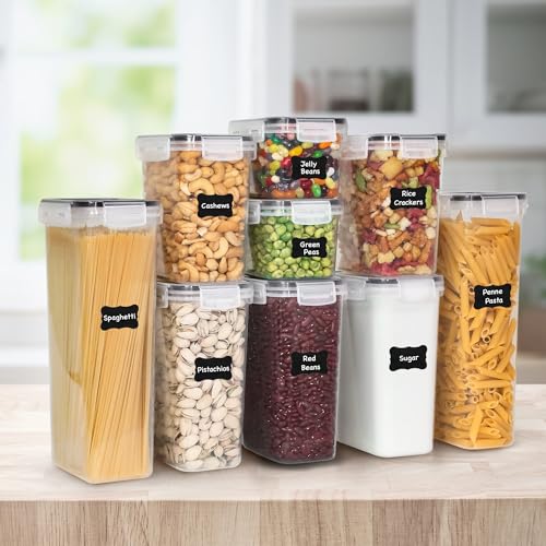 Airtight Food Storage Containers Set, 48-Piece with Lids, Labels