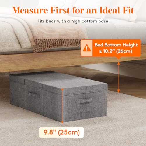 Under Bed Storage Containers Clothes Shoes Blankets Storage Organizer Drawer Bin with Lids
