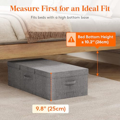 Under Bed Storage Containers Clothes Shoes Blankets Storage Organizer Drawer Bin with Lids