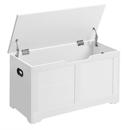 VASAGLE Storage Chest, Storage Trunk with 2 Safety Hinges, Storage Bench