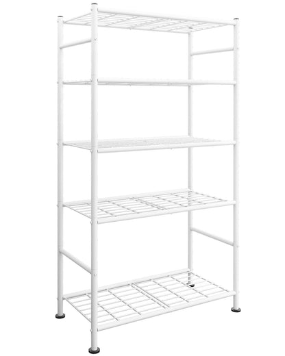 Metal Storage Shelves Space Saving Garage Kitchen Laundry Standing Organizer Rack with Leveling Feet