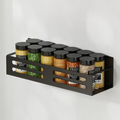 Magnetic Spice Rack for Refrigerator Metal Fridge Organizer Shelf