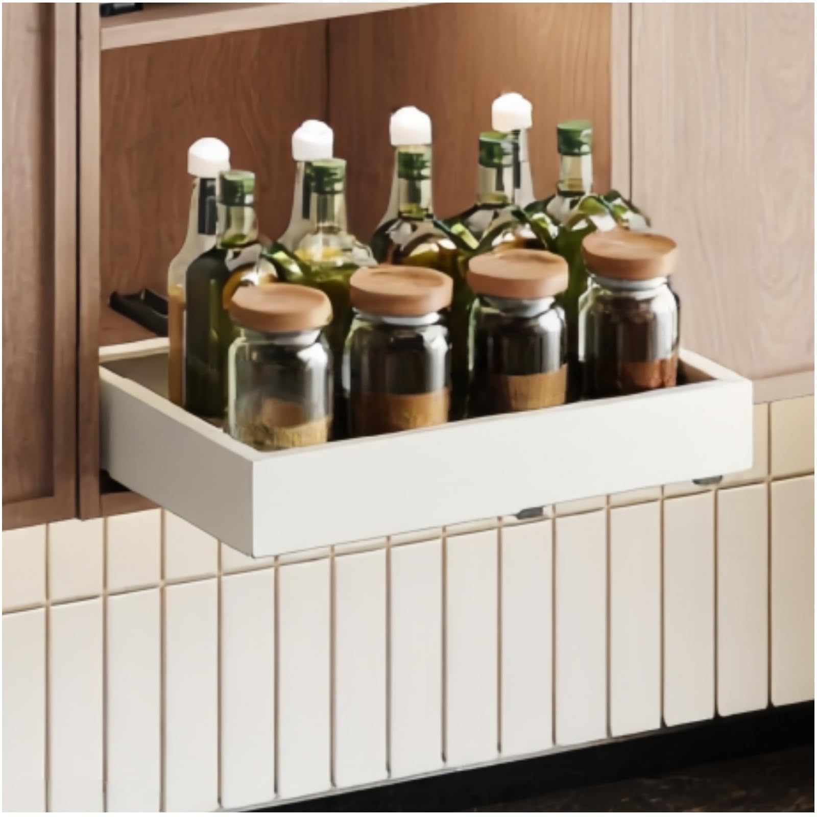 Pull Out Cabinet Organizer Slide Out Drawer Kitchen Cabinet Storage Rack