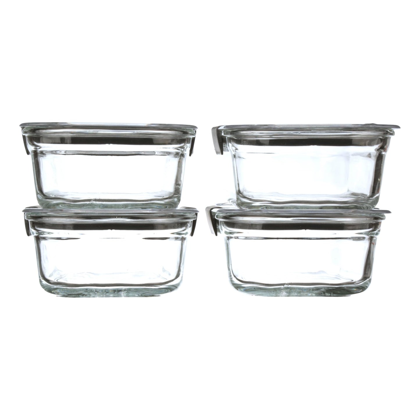 Glass Food Storage Containers Set of 9, Leak-Proof, BPA-Free, Clear