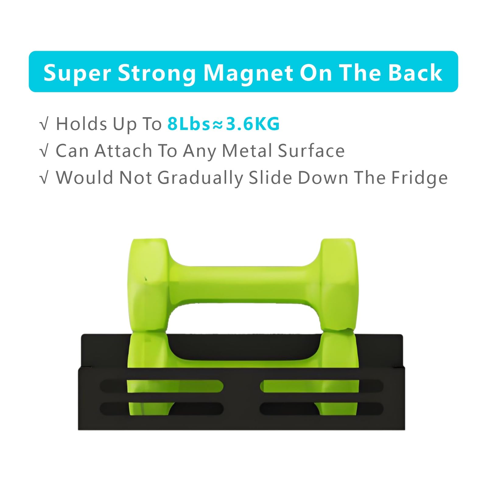 Magnetic Spice Rack for Refrigerator Metal Fridge Organizer Shelf