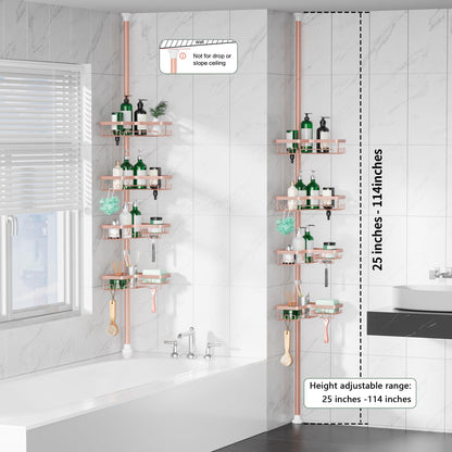 DAOYA Corner Shower Caddy Tension Pole