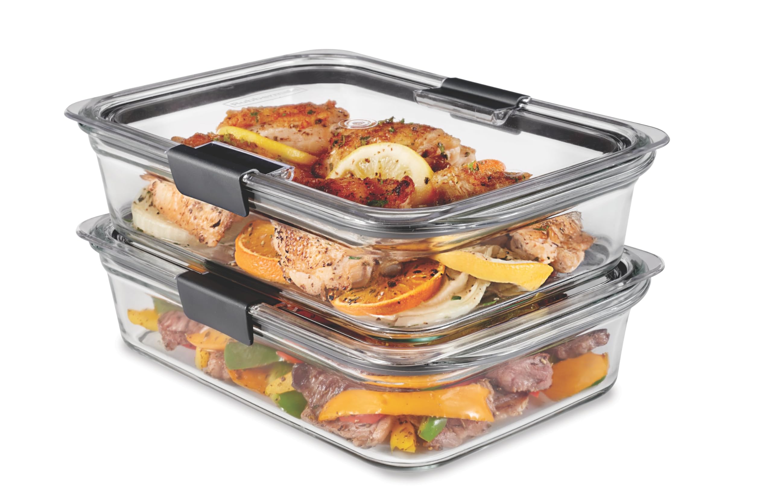 Glass Food Storage Containers Set of 9, Leak-Proof, BPA-Free, Clear