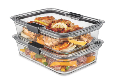 Glass Food Storage Containers Set of 9, Leak-Proof, BPA-Free, Clear