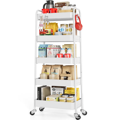 TOOLF Metal Rolling Cart with Wheels