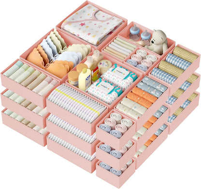 DIMJ Drawer Organizer Clothes Storage 24 Pack