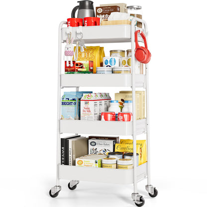 TOOLF Metal Rolling Cart with Wheels