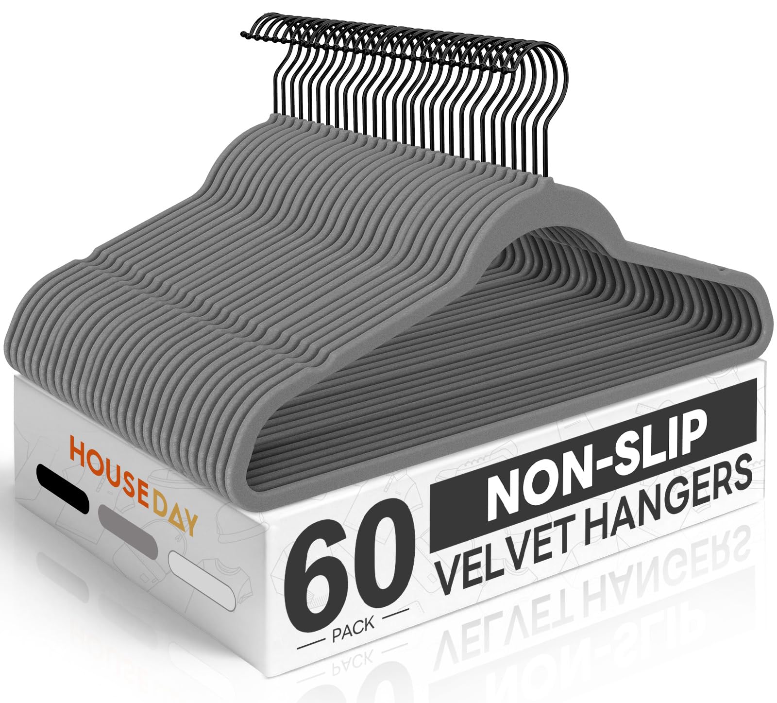 Velvet Hangers Non Slip Ultra Thin Space Saving Clothes Hangers Heavy Duty Closet Organizer Suit Shirt Jacket Hangers