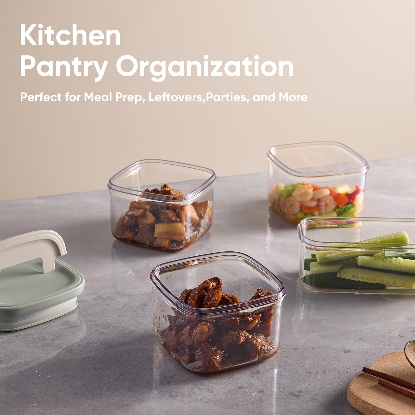 Airtight Food Storage Containers Set, 20-Piece, BPA-Free, Leakproof, Stackable Kitchen Storage