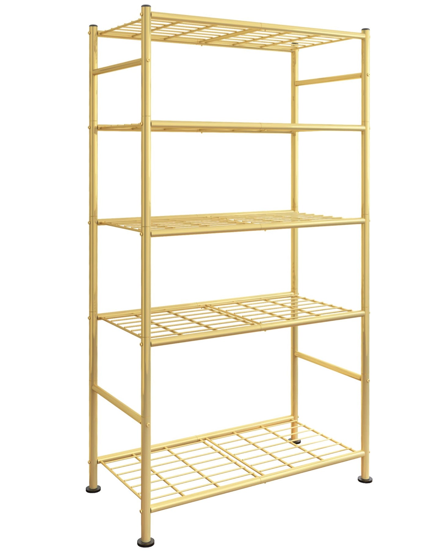 Metal Storage Shelves Space Saving Garage Kitchen Laundry Standing Organizer Rack with Leveling Feet