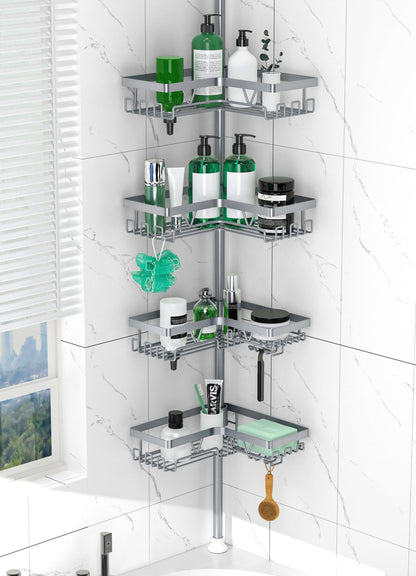 DAOYA Corner Shower Caddy Tension Pole