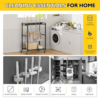 BORISI Broom and Mop Holder