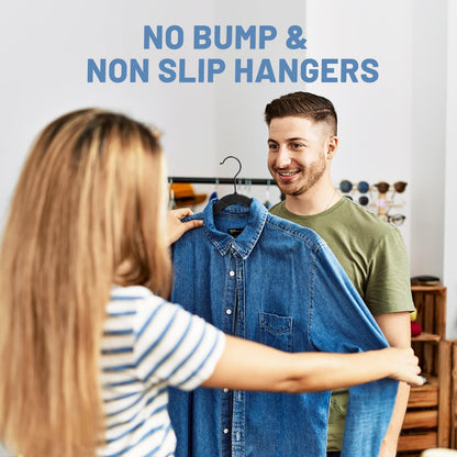 Velvet Hangers Non Slip Ultra Thin Space Saving Clothes Hangers Heavy Duty Closet Organizer Suit Shirt Jacket Hangers