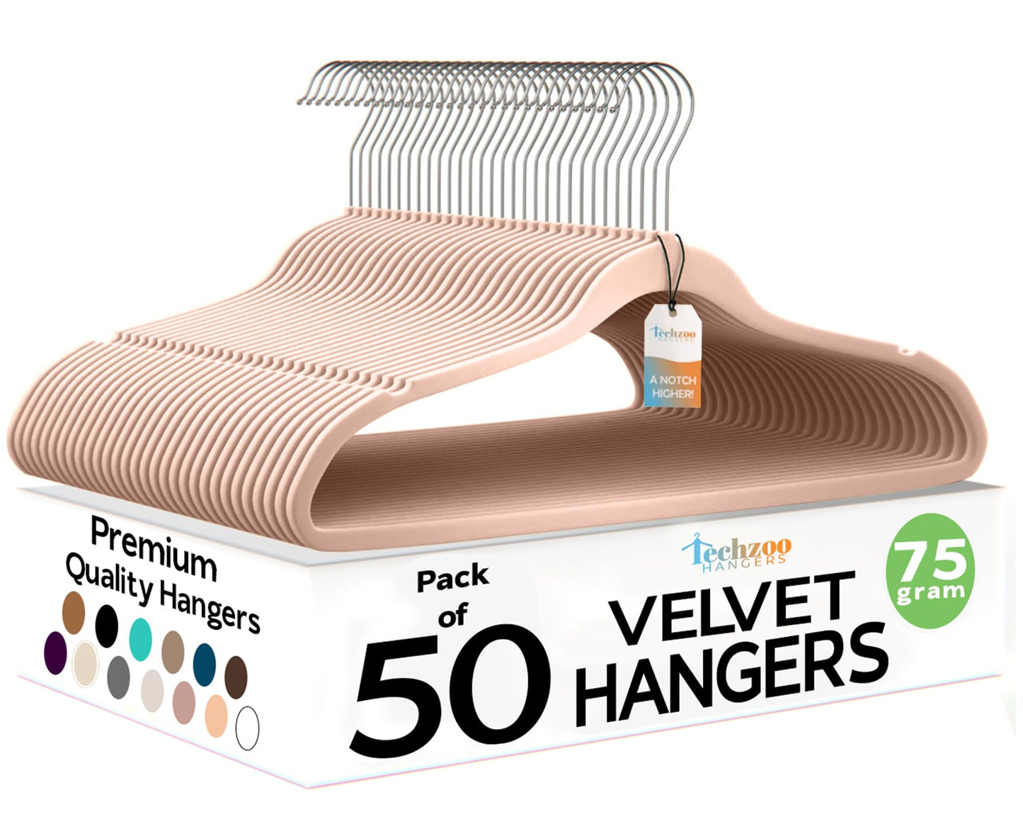 Velvet Hangers Ultra Thin Non Slip Space Saving Clothes Hangers Heavy Duty 360 Swivel Hook Closet Organizer