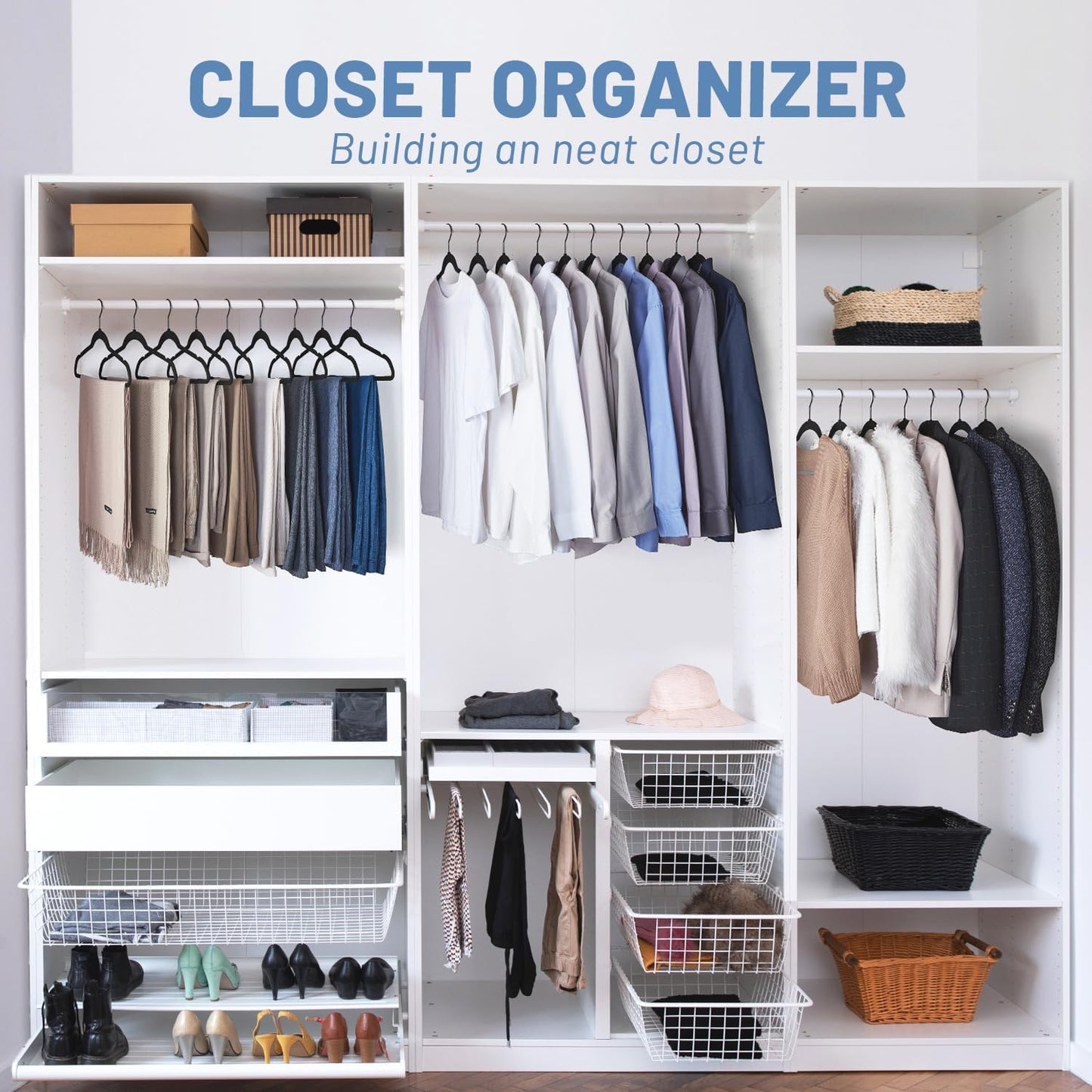 Velvet Hangers Non Slip Ultra Thin Space Saving Clothes Hangers Heavy Duty Closet Organizer Suit Shirt Jacket Hangers