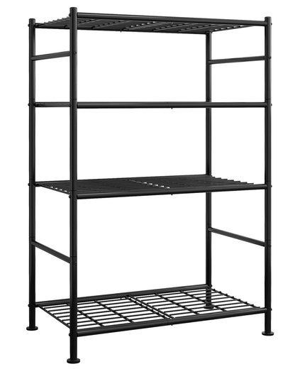 Metal Storage Shelves Space Saving Garage Kitchen Laundry Standing Organizer Rack with Leveling Feet