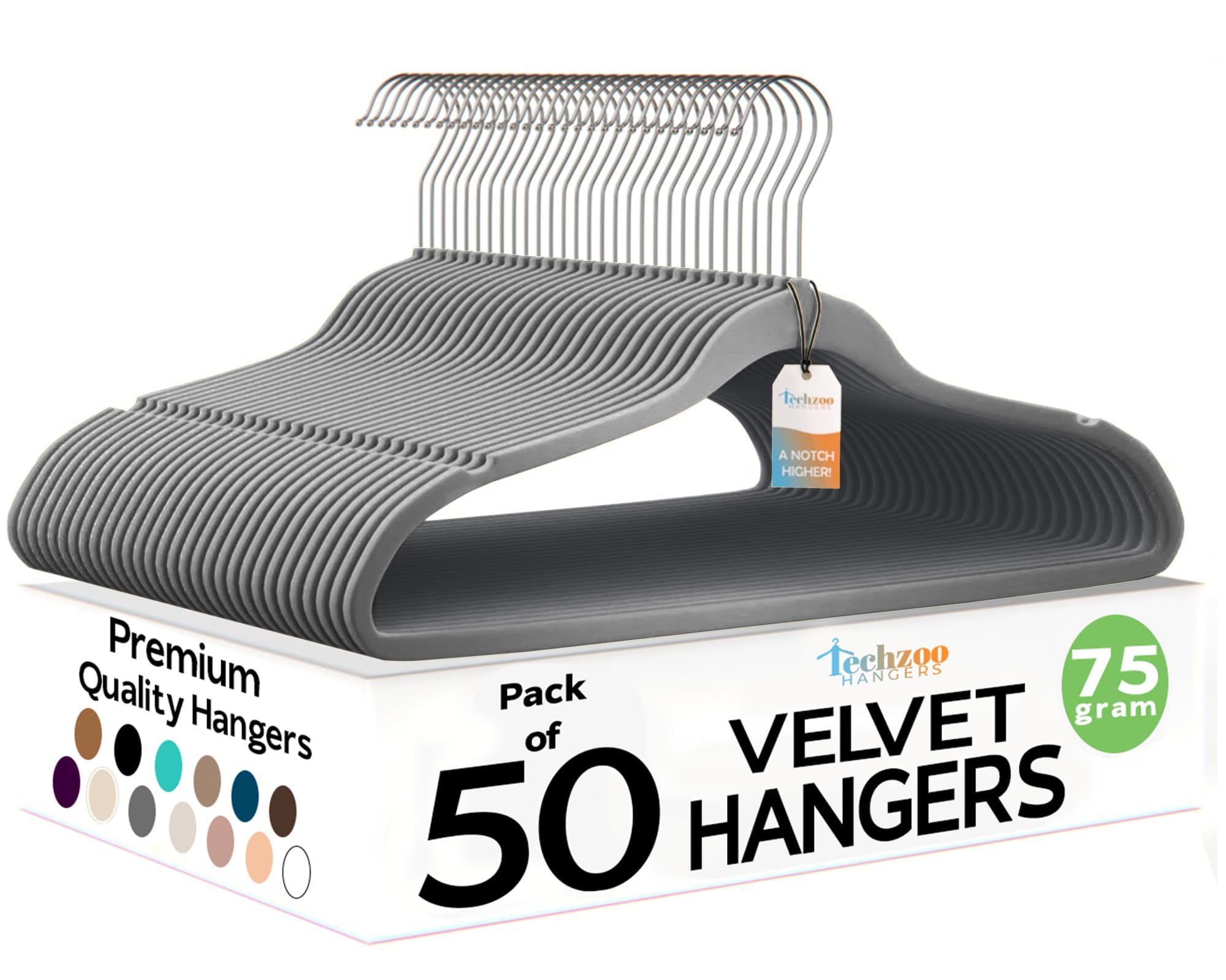 Velvet Hangers Ultra Thin Non Slip Space Saving Clothes Hangers Heavy Duty 360 Swivel Hook Closet Organizer