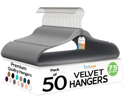Velvet Hangers Ultra Thin Non Slip Space Saving Clothes Hangers Heavy Duty 360 Swivel Hook Closet Organizer