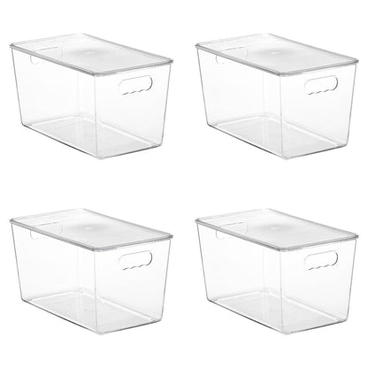 Stackable Storage Bins with Lids