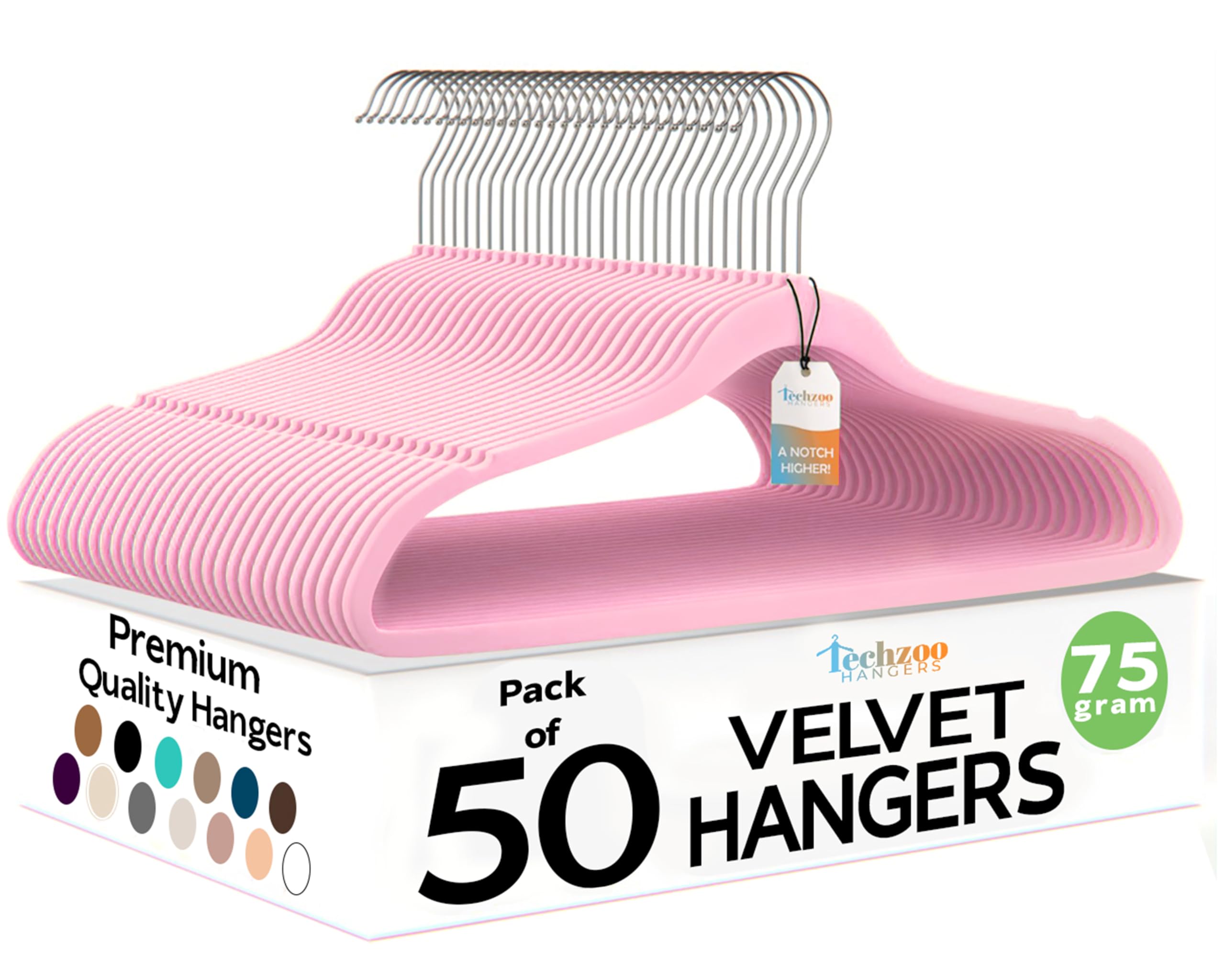 Velvet Hangers Ultra Thin Non Slip Space Saving Clothes Hangers Heavy Duty 360 Swivel Hook Closet Organizer