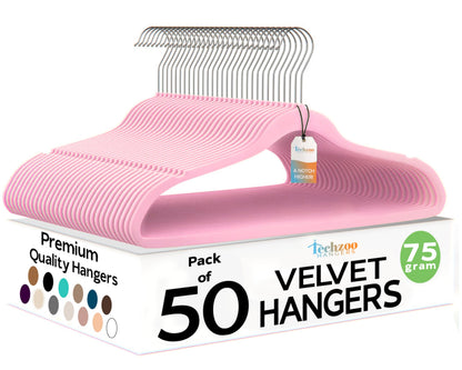 Velvet Hangers Ultra Thin Non Slip Space Saving Clothes Hangers Heavy Duty 360 Swivel Hook Closet Organizer