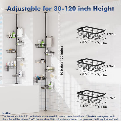 Vatex Corner Shower Caddy Tension Pole