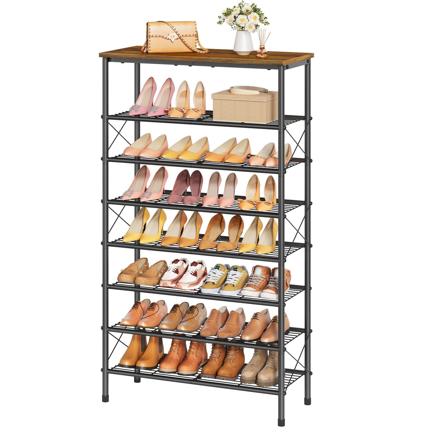Tajsoon 6-Tier Shoe Rack Organizer