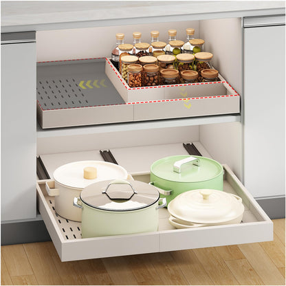 Pull Out Cabinet Organizer Slide Out Drawer Kitchen Cabinet Storage Rack