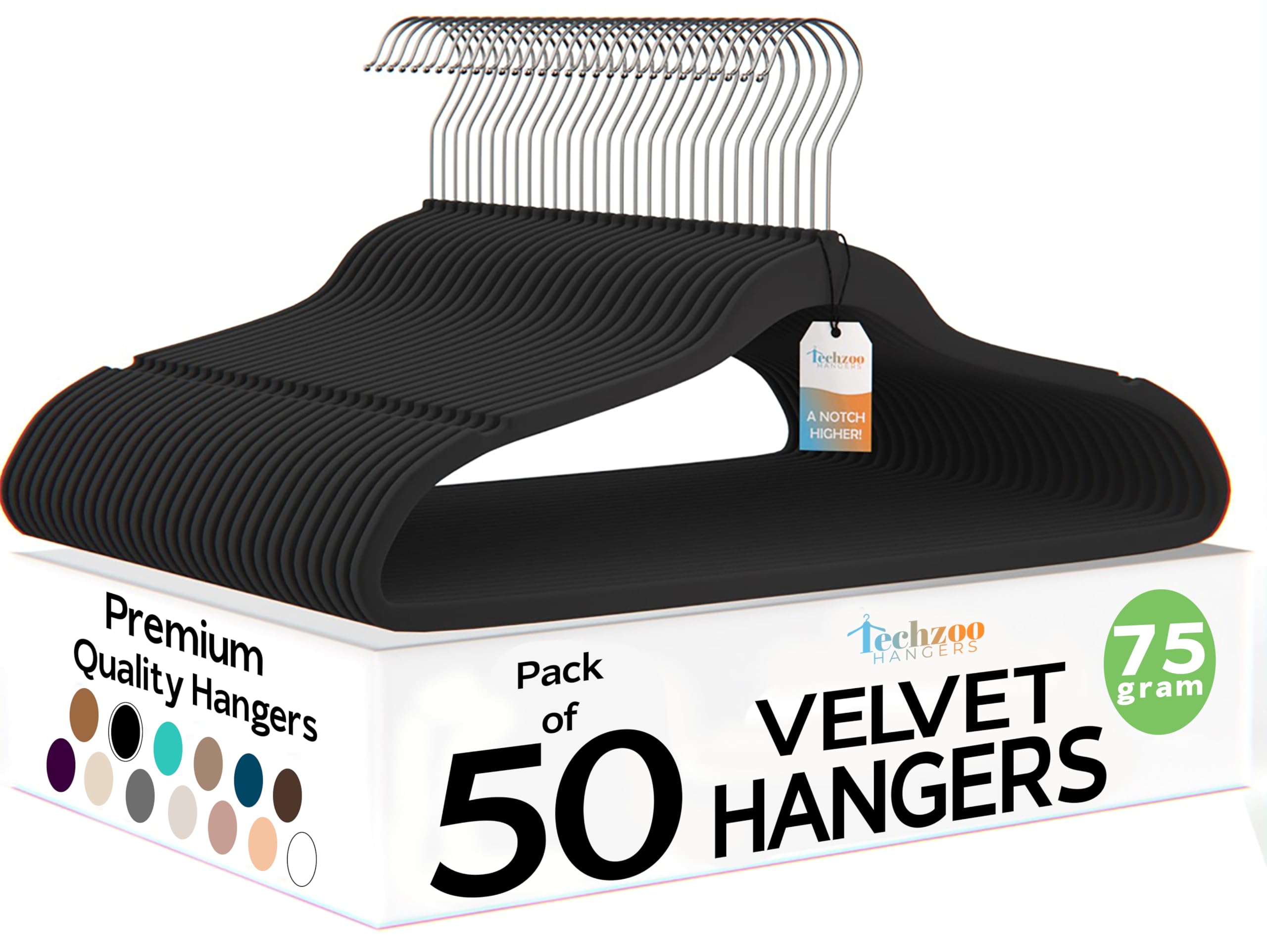 Velvet Hangers Ultra Thin Non Slip Space Saving Clothes Hangers Heavy Duty 360 Swivel Hook Closet Organizer