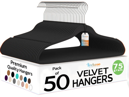 Velvet Hangers Ultra Thin Non Slip Space Saving Clothes Hangers Heavy Duty 360 Swivel Hook Closet Organizer