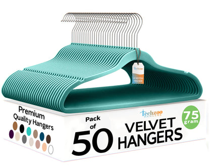 Velvet Hangers Ultra Thin Non Slip Space Saving Clothes Hangers Heavy Duty 360 Swivel Hook Closet Organizer