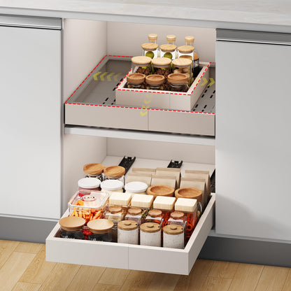 Pull Out Cabinet Organizer Slide Out Drawer Kitchen Cabinet Storage Rack