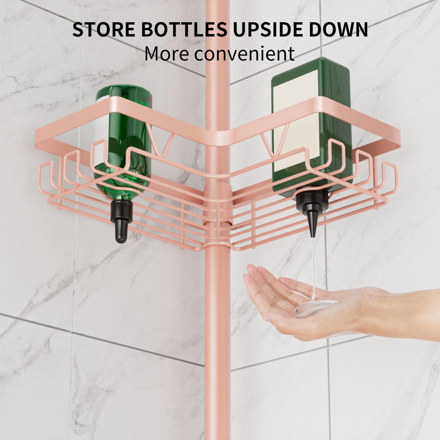 DAOYA Corner Shower Caddy Tension Pole