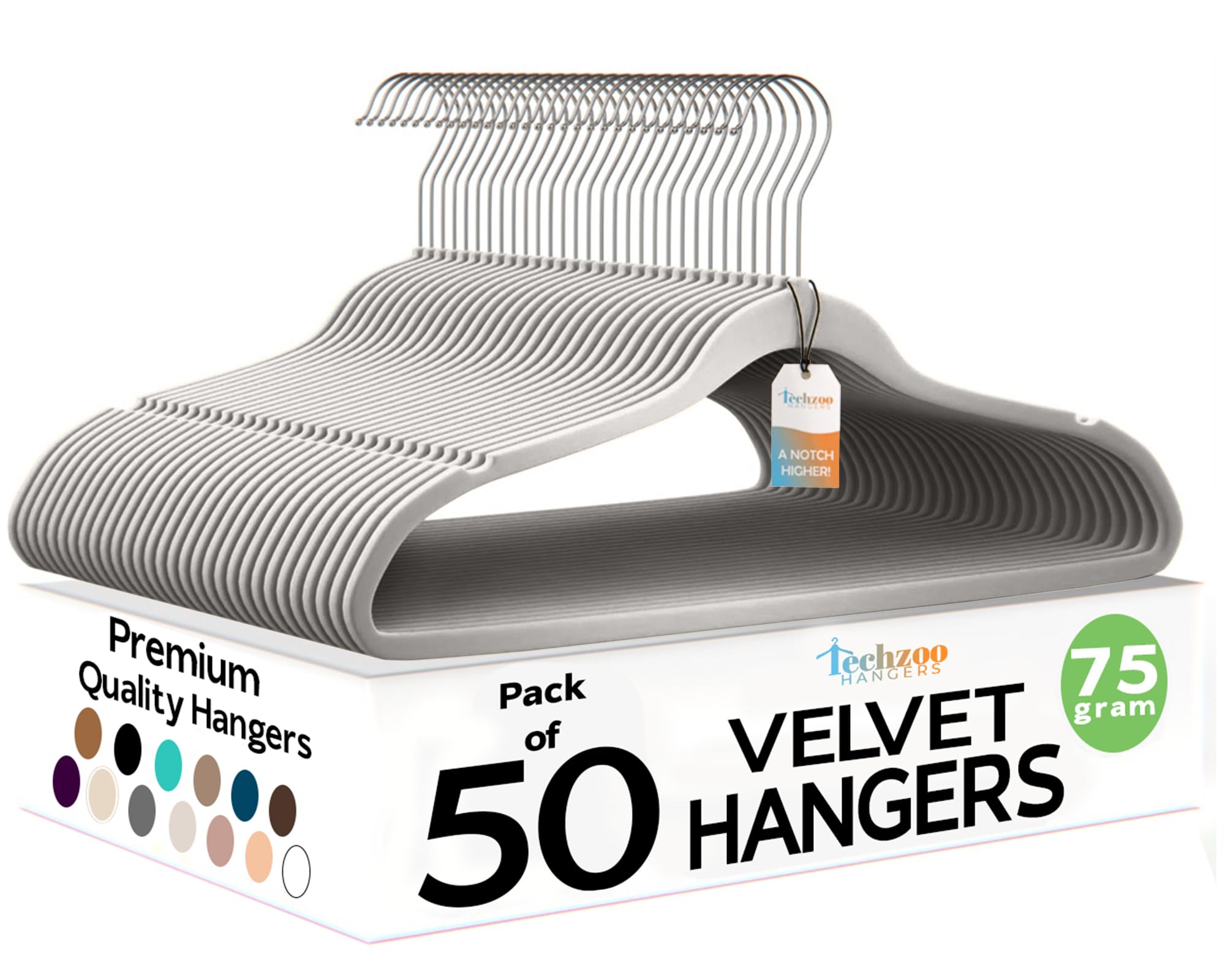 Velvet Hangers Ultra Thin Non Slip Space Saving Clothes Hangers Heavy Duty 360 Swivel Hook Closet Organizer