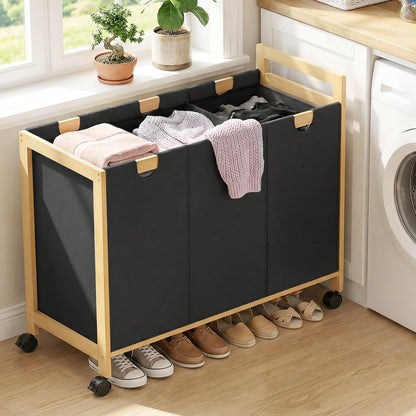 Laundry Hamper with 3 Section