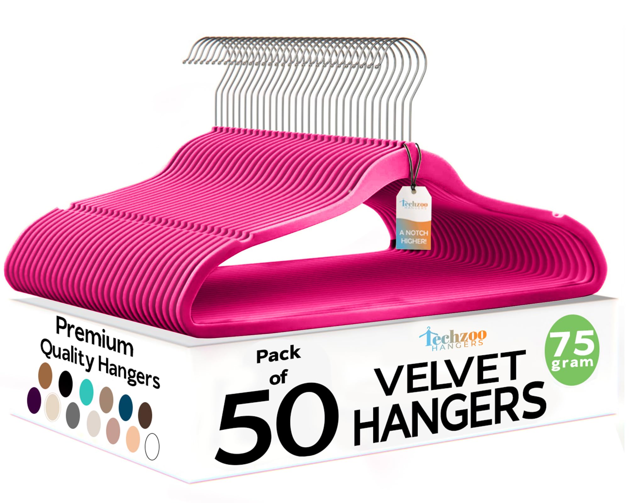 Velvet Hangers Ultra Thin Non Slip Space Saving Clothes Hangers Heavy Duty 360 Swivel Hook Closet Organizer