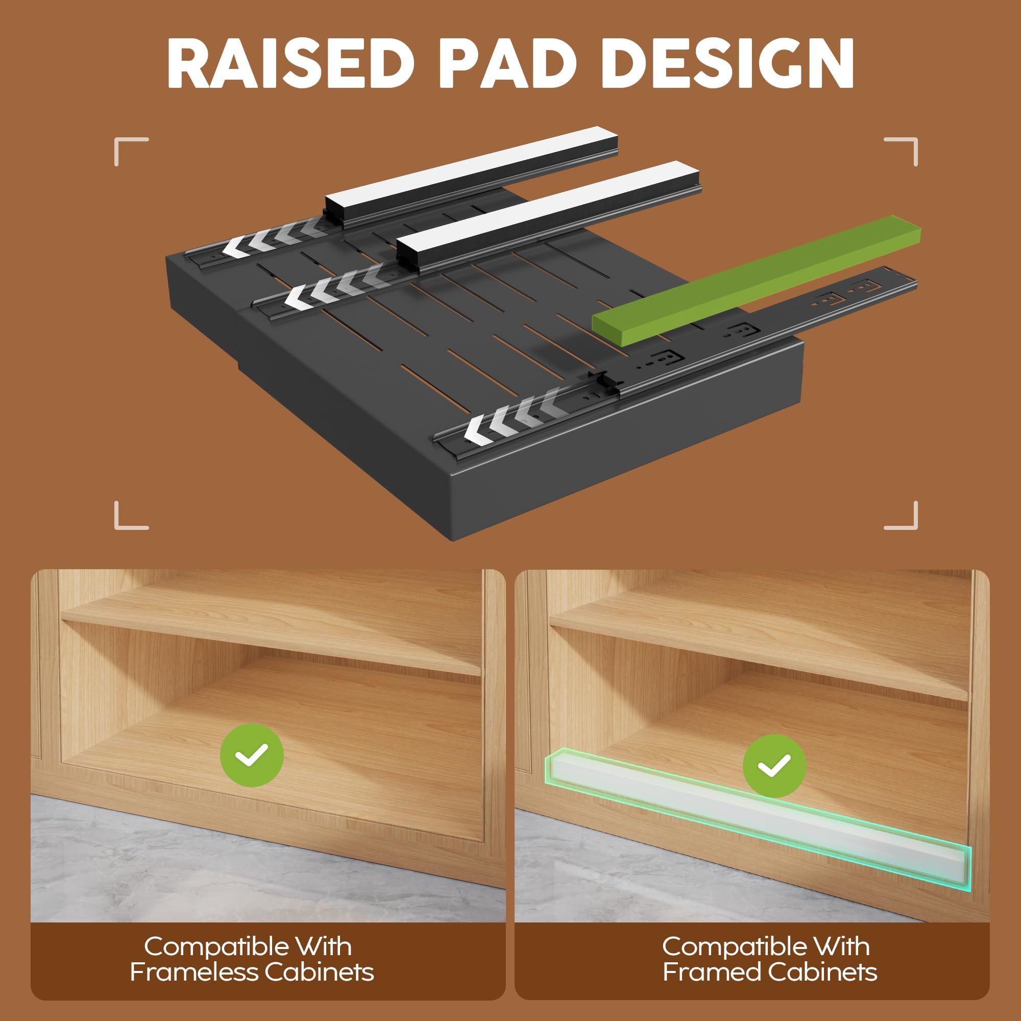 Expandable Pull Out Cabinet Organizer Slide Out Drawer Kitchen Cabinet Storage Rack
