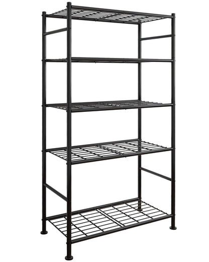 Metal Storage Shelves Space Saving Garage Kitchen Laundry Standing Organizer Rack with Leveling Feet