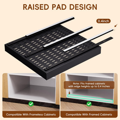 Pull Out Cabinet Organizer Drawer Storage Rack for Kitchen Cabinets