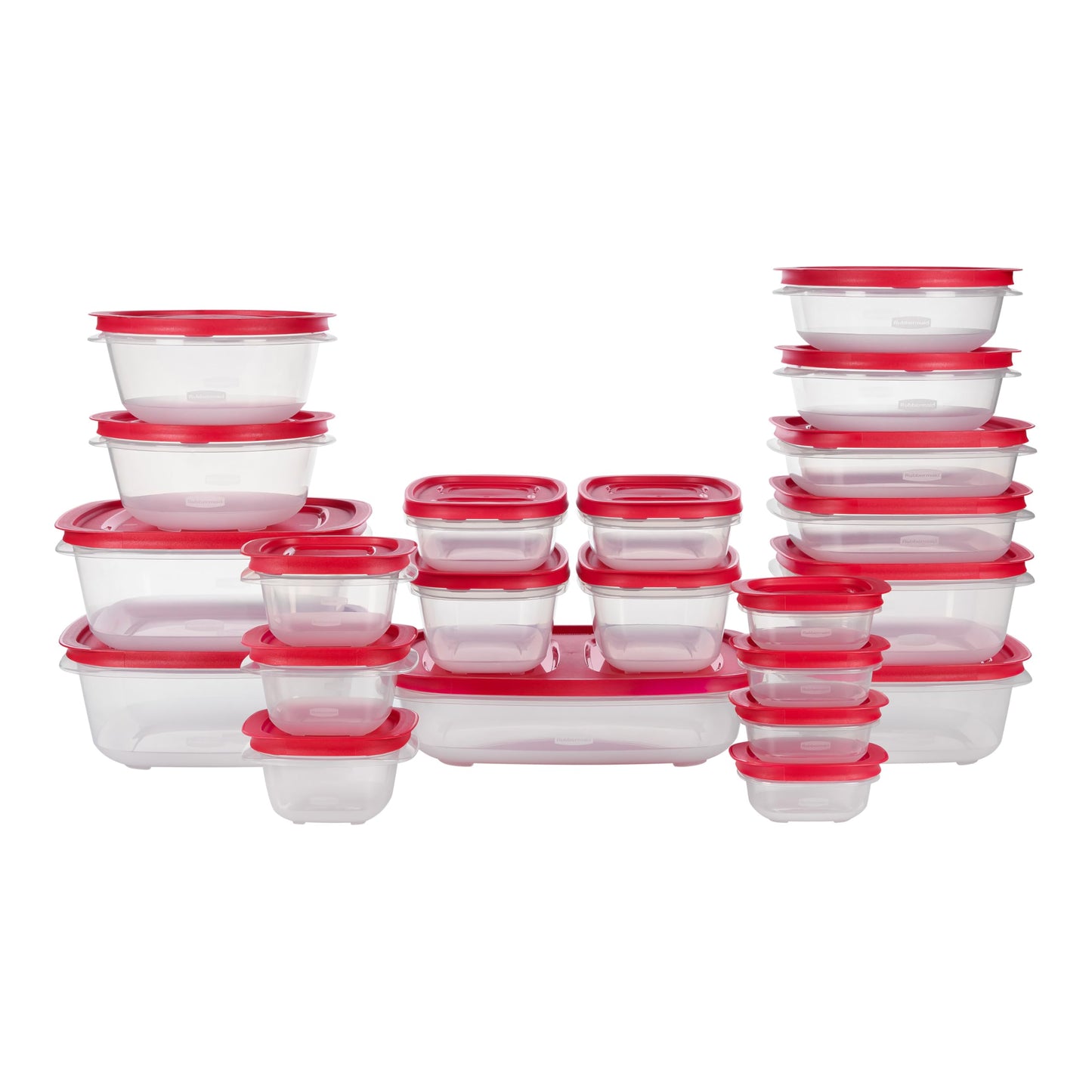 Food Storage Containers Set, 22-Piece Rectangle & Square with Lids