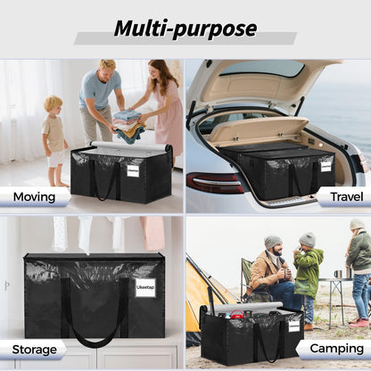 Extra Large Heavy Duty Moving Bags Storage Bags with Lids Storage Organizer Containers