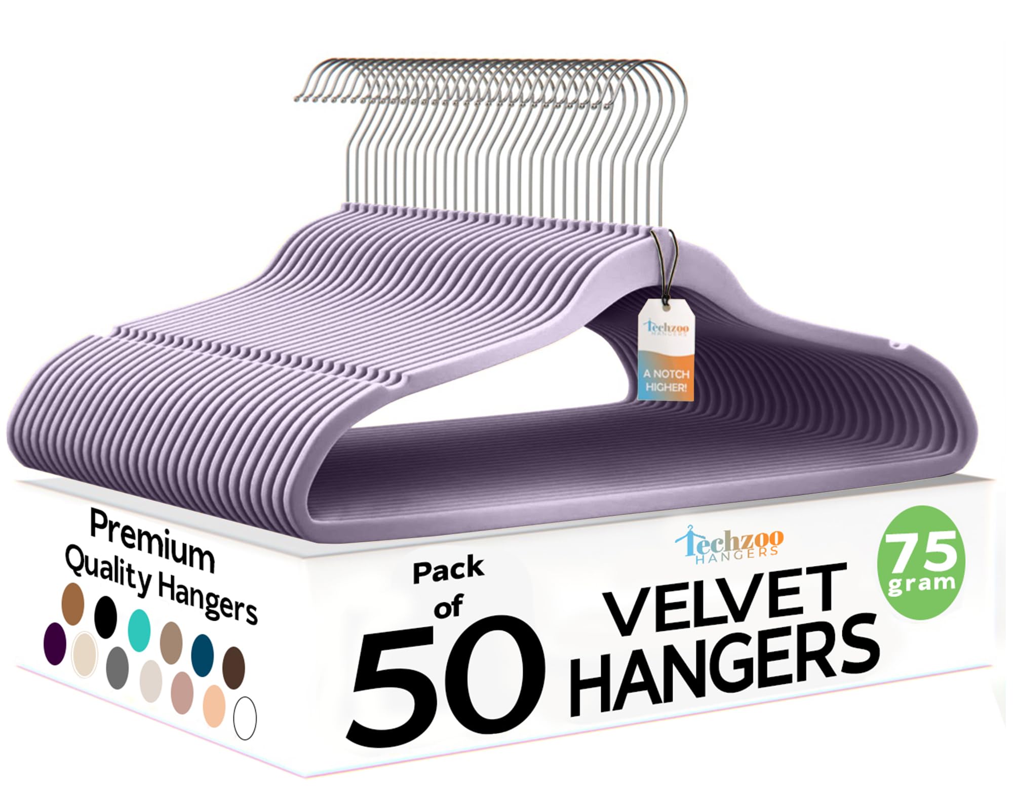 Velvet Hangers Ultra Thin Non Slip Space Saving Clothes Hangers Heavy Duty 360 Swivel Hook Closet Organizer