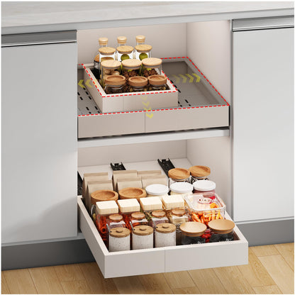Pull Out Cabinet Organizer Slide Out Drawer Kitchen Cabinet Storage Rack