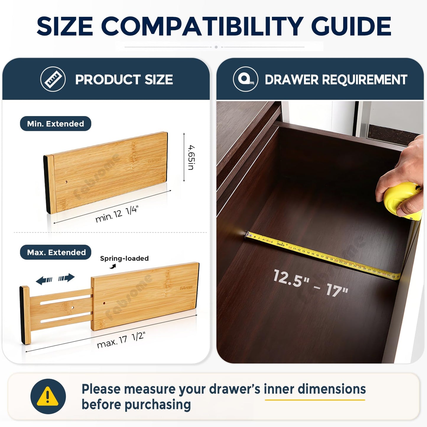 Fabsome Drawer divider wide